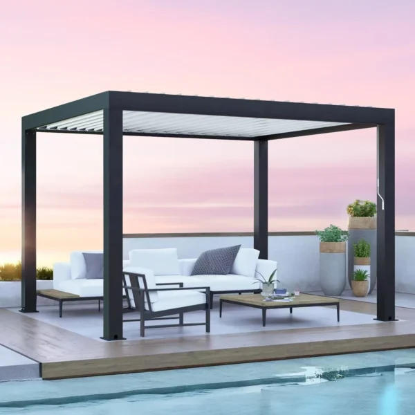 Yardistry Aluminum Louvered Pergola 12x12